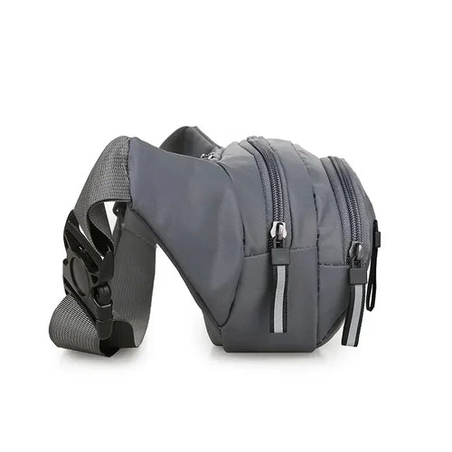 Load image into Gallery viewer, Men Canvas Fanny Waist Packs Unisex Fit Waistpack Mobile Sports Outdoor Running Anti Theft Ultra Thin Invisible Waist Bag

