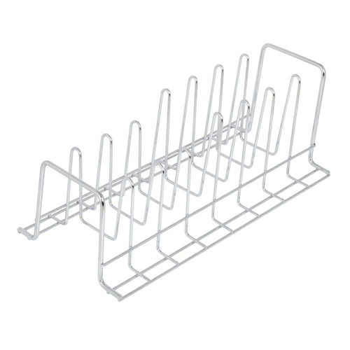 Load image into Gallery viewer, Lid Organizer in Chrome kitchen  kitchen organizer  dish drying rack
