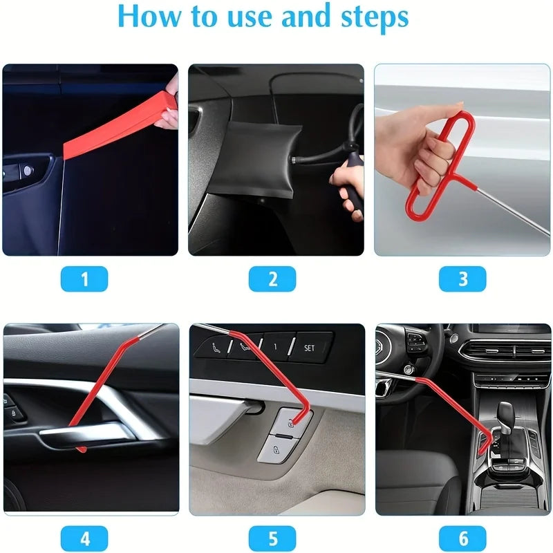 New Car Emergency Hook Tree Cleaning Hook Trailer Box Hook Heavy Duty Rolling Door Hooks 5th Wheel Pin Puller Tool Kit