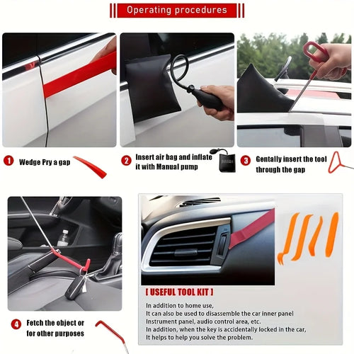 Load image into Gallery viewer, New Car Emergency Hook Tree Cleaning Hook Trailer Box Hook Heavy Duty Rolling Door Hooks 5th Wheel Pin Puller Tool Kit
