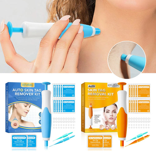 Load image into Gallery viewer, Rubber Rings Face Mole Removal Tool Kits Safety Painless Remove Skin Wart Kits Face Beauty Accessories for Neck Chin Back
