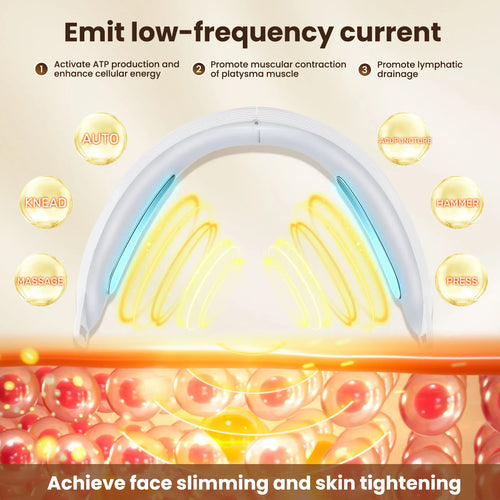 Load image into Gallery viewer, EMS Face Lifting Massager Anti Wrinkle Facial Massager V-Face Lift Device Face Slimming Remover Double Chin LED Photon Therapy
