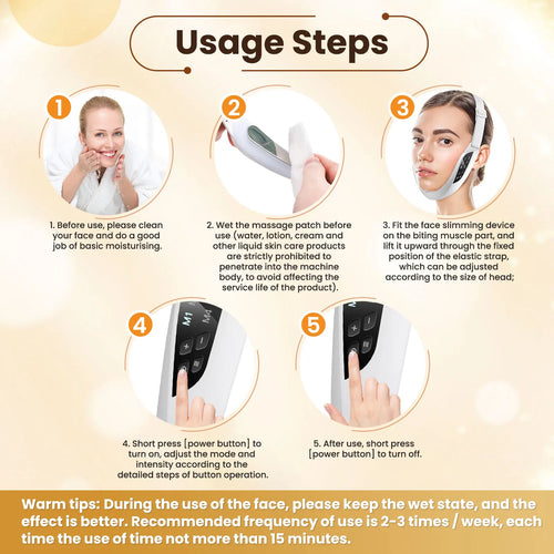 Load image into Gallery viewer, EMS Face Lifting Massager Anti Wrinkle Facial Massager V-Face Lift Device Face Slimming Remover Double Chin LED Photon Therapy
