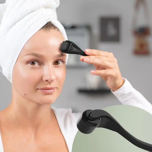Load image into Gallery viewer, 540 Needles for Facial Body Hair Growth Derma Roller for Skin Beard 0.2mm 0.25mm 0.3mm Needle Micro Face Roll Tool
