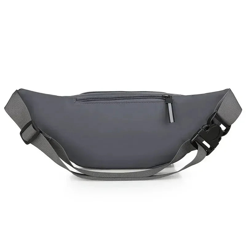 Men Canvas Fanny Waist Packs Unisex Fit Waistpack Mobile Sports Outdoor Running Anti Theft Ultra Thin Invisible Waist Bag
