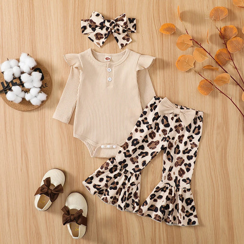 Load image into Gallery viewer, Toddler Girls Winter Outfit Long Sleeve Knit Sweater Floral Print Leggings Set for Baby Girls 0-24 Months
