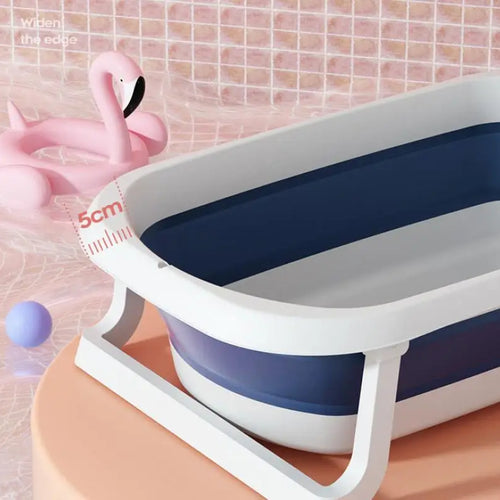 Load image into Gallery viewer, Newborn Collapsible Baby Bathtub Portable Travel Bathtub  Foldable Baby Bathtub Foldable Bath Basin Newborns For Baby 0-36 Month
