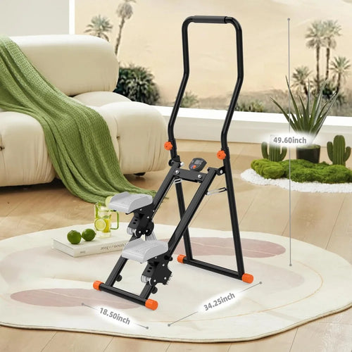 Load image into Gallery viewer, Compact Vertical Climber for Home Fitness: Full-Body Exercise Machine with LCD Display
