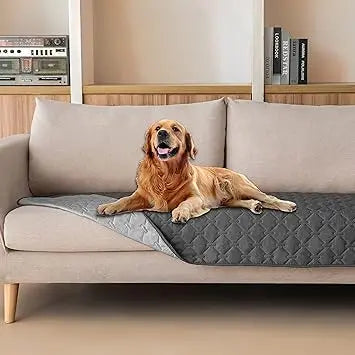 gogobunny 3X Stronger Waterproof Pet Blanket, Scratch Proof Furniture Protector for Dogs Cats, Reversible Cover 30x70 Inch, Dark