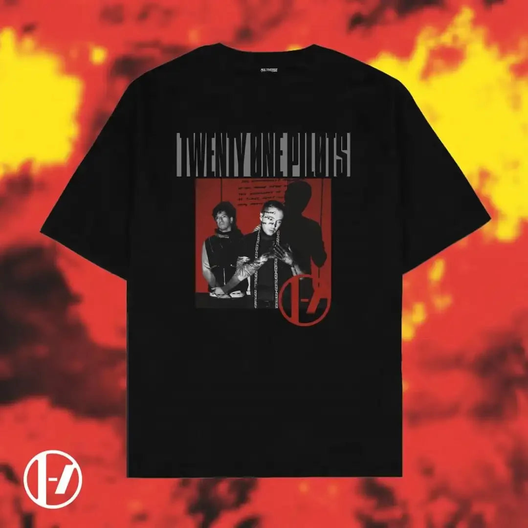 Twenty One Pilots Band Graphics Print Men's T-shirt Short Sleeve Oversized Y2k Top Hip Hop Punk Street Unisex Tee Men's Clothing