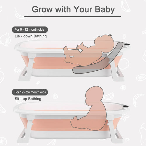 Load image into Gallery viewer, Newborn Collapsible Baby Bathtub Portable Travel Bathtub  Foldable Baby Bathtub Foldable Bath Basin Newborns For Baby 0-36 Month

