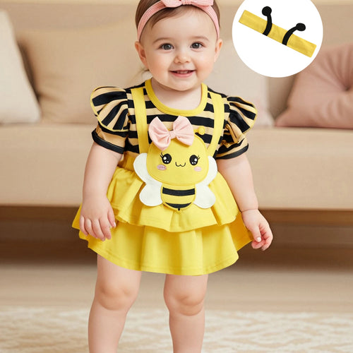 Load image into Gallery viewer, Baby Girl Summer Outfit Sleeveless Floral Print Ruffle Romper with Matching Headband and Sandals Set for Newborns
