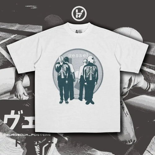 Load image into Gallery viewer, Twenty One Pilots Band Graphics Print Men&#39;s T-shirt Short Sleeve Oversized Y2k Top Hip Hop Punk Street Unisex Tee Men&#39;s Clothing
