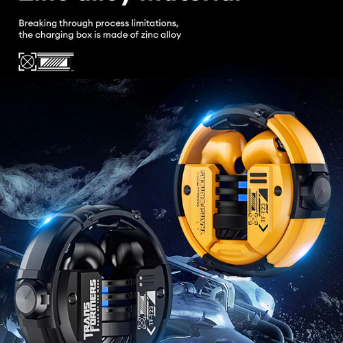Load image into Gallery viewer, Ship From US Transformers Wireless Bluetooth Earphones Low Latency Gaming Headset TF-T23 HD Call with Mic Earbuds Sport
