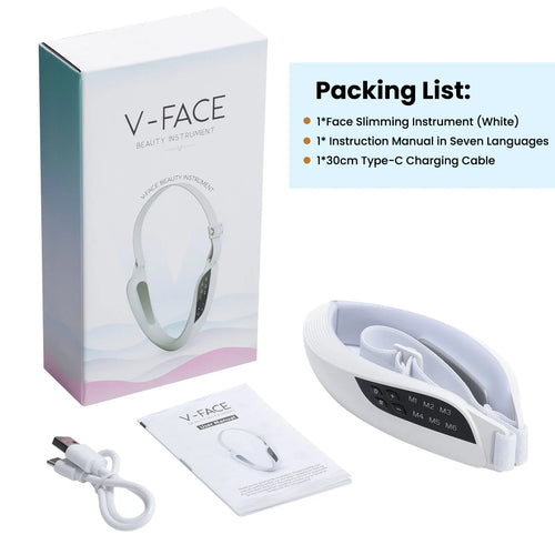 Load image into Gallery viewer, EMS Face Lifting Massager Anti Wrinkle Facial Massager V-Face Lift Device Face Slimming Remover Double Chin LED Photon Therapy

