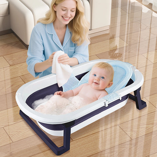 Load image into Gallery viewer, Newborn Collapsible Baby Bathtub Portable Travel Bathtub  Foldable Baby Bathtub Foldable Bath Basin Newborns For Baby 0-36 Month
