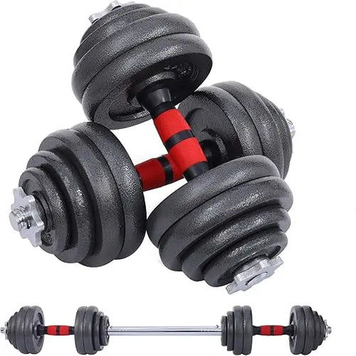 Load image into Gallery viewer, Adjustable Dumbbells and Barbell Set, Home Gym Weights, 22-105 Lbs, Anti-Slip Design
