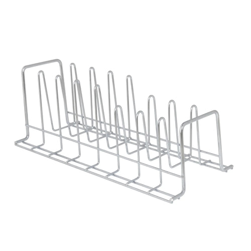 Load image into Gallery viewer, Lid Organizer in Chrome kitchen  kitchen organizer  dish drying rack
