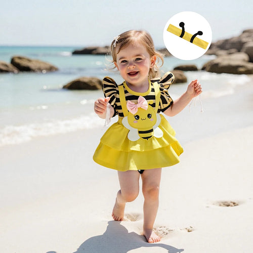 Load image into Gallery viewer, Baby Girl Summer Outfit Sleeveless Floral Print Ruffle Romper with Matching Headband and Sandals Set for Newborns
