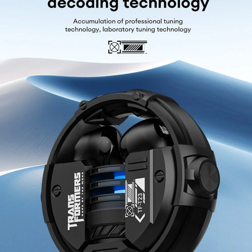 Load image into Gallery viewer, Ship From US Transformers Wireless Bluetooth Earphones Low Latency Gaming Headset TF-T23 HD Call with Mic Earbuds Sport
