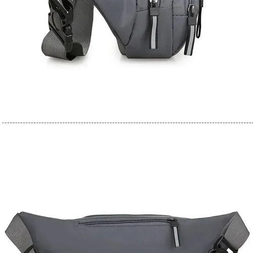 Load image into Gallery viewer, Men Canvas Fanny Waist Packs Unisex Fit Waistpack Mobile Sports Outdoor Running Anti Theft Ultra Thin Invisible Waist Bag
