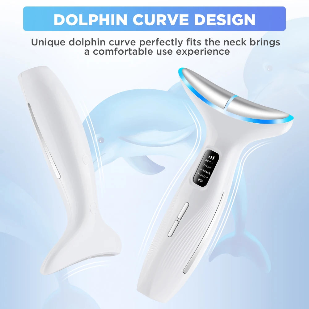 3 Massage Modes Microcurrent Neck Beauty Device Face Lifting Firming Massage Neck Beauty Instrument Tighten Skin Care Tool