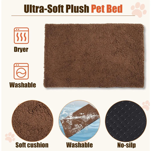 Load image into Gallery viewer, 32 Inch Dog Crate Furniture with Cushion, Wooden Double Doors Kennel Cage Indoor with Wheels, Pet House Decorative Side
