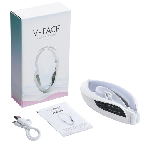 Load image into Gallery viewer, EMS Face Lifting Massager Anti Wrinkle Facial Massager V-Face Lift Device Face Slimming Remover Double Chin LED Photon Therapy
