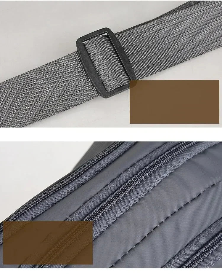 Men Canvas Fanny Waist Packs Unisex Fit Waistpack Mobile Sports Outdoor Running Anti Theft Ultra Thin Invisible Waist Bag