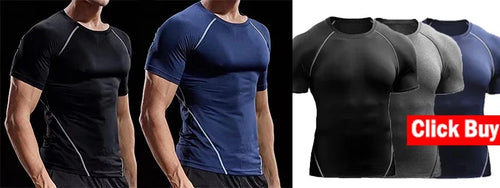 Load image into Gallery viewer, Men Running T shirt Quick Dry Bodybuilding Sport Shirt Long Sleeve Compression Top  Fitness Tight Rashgard Gym T-Shirt Men
