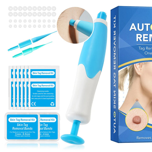 Load image into Gallery viewer, Rubber Rings Face Mole Removal Tool Kits Safety Painless Remove Skin Wart Kits Face Beauty Accessories for Neck Chin Back
