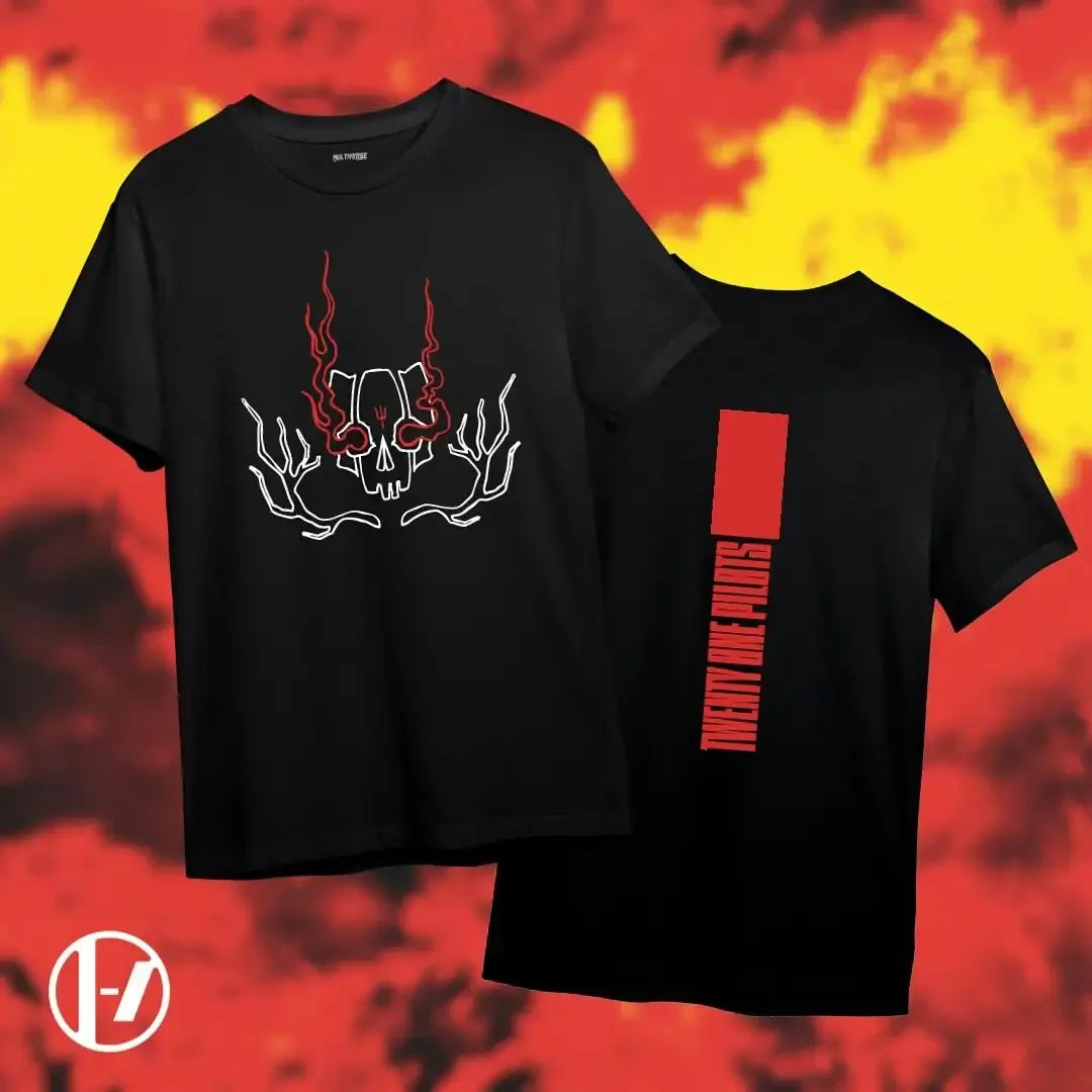 Twenty One Pilots Band Graphics Print Men's T-shirt Short Sleeve Oversized Y2k Top Hip Hop Punk Street Unisex Tee Men's Clothing
