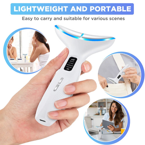 Load image into Gallery viewer, 3 Massage Modes Microcurrent Neck Beauty Device Face Lifting Firming Massage Neck Beauty Instrument Tighten Skin Care Tool
