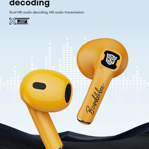 Load image into Gallery viewer, Ship From US Transformers Wireless Bluetooth Earphones Low Latency Gaming Headset TF-T23 HD Call with Mic Earbuds Sport

