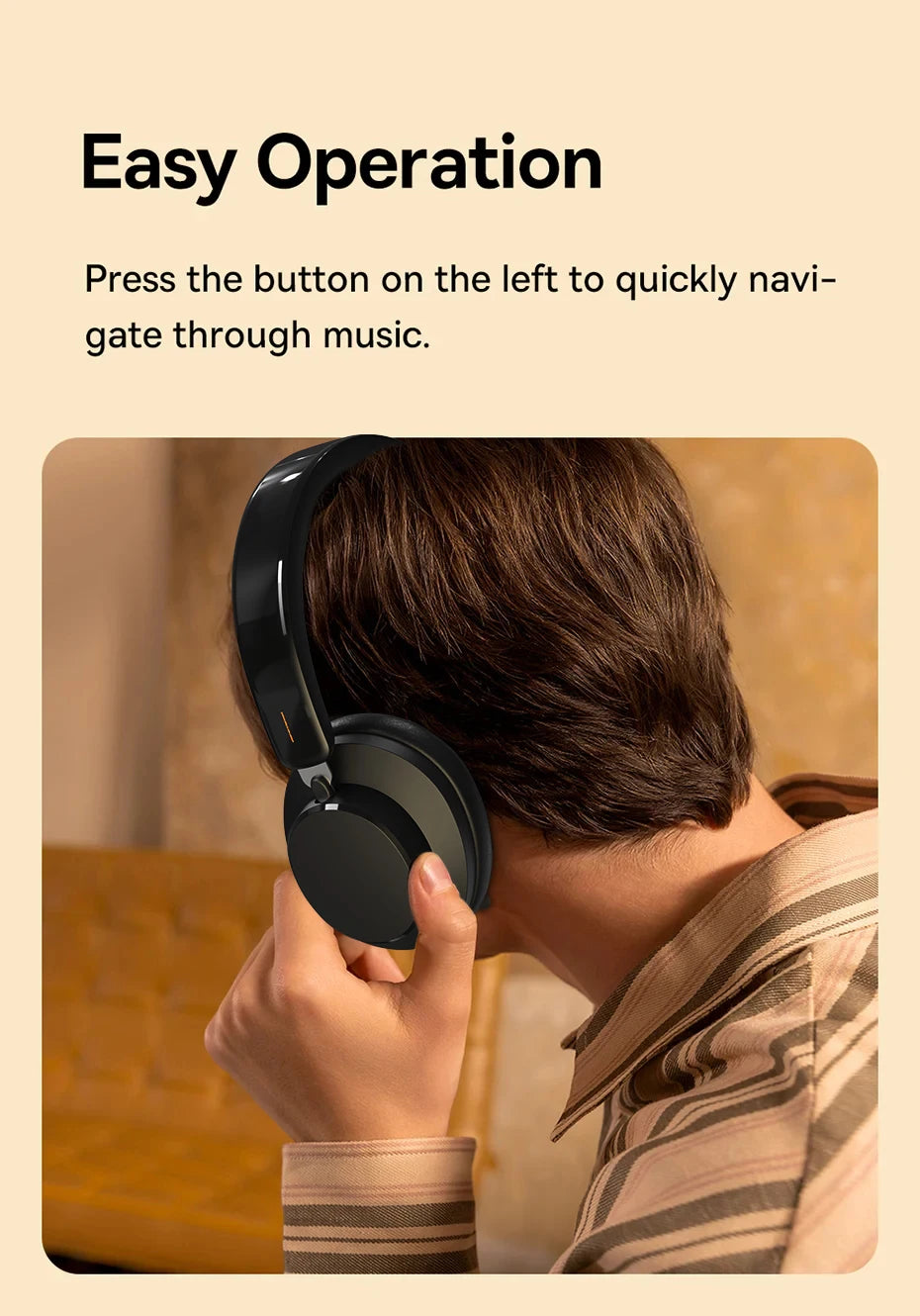 ANC Noise Cancelling Headphones Bluetooth 5.4 Earphone HIFI Stereo Headset 40mm Driver portable Over Ear Headphone 60H Time