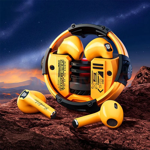 Load image into Gallery viewer, Ship From US Transformers Wireless Bluetooth Earphones Low Latency Gaming Headset TF-T23 HD Call with Mic Earbuds Sport
