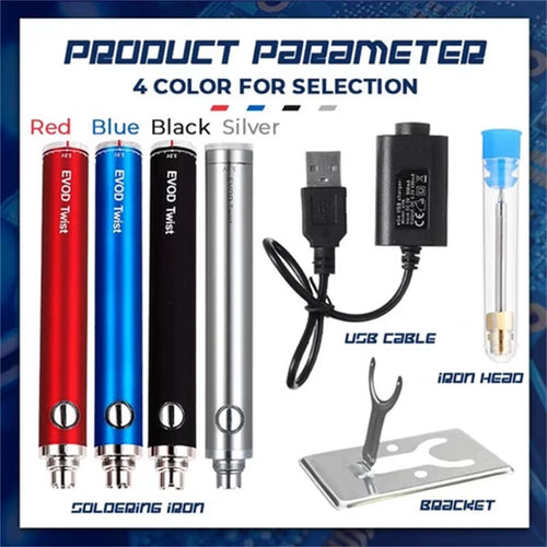 Load image into Gallery viewer, PrecisionPro 510 USB Mini Soldering Iron – Portable, Battery-Powered Tool for Jewelry Repair &amp; Precision Work
