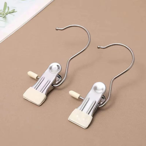 Load image into Gallery viewer, SpaceSaver 360° Rotating Boot Hanger – Portable &amp; Space-Saving Stainless Steel Clip for Closet &amp; Travel
