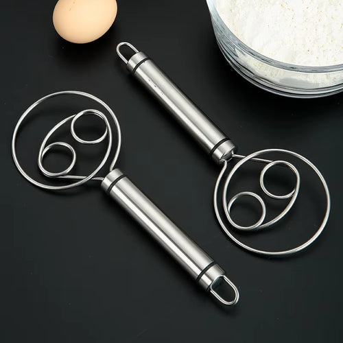 Load image into Gallery viewer, Baker’s Best Danish Dough Whisk – Dutch-Style Stainless Steel Hand Mixer for Effortless Bread, Biscuits &amp; Cakes
