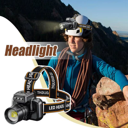 Load image into Gallery viewer, BeamLite™ Rechargeable LED Headlamp – High-Power Forehead Torch for Outdoor Adventures
