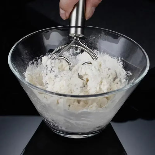 Load image into Gallery viewer, Baker’s Best Danish Dough Whisk – Dutch-Style Stainless Steel Hand Mixer for Effortless Bread, Biscuits &amp; Cakes
