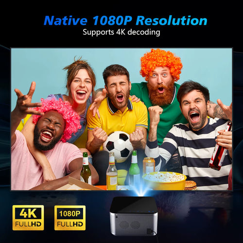 Load image into Gallery viewer, Android 11 4K Smart Projector 580ANSI 1920*1080P Full HD Wifi6 BT5.0 Allwinner H713 Voice Control Home Cinema Theater
