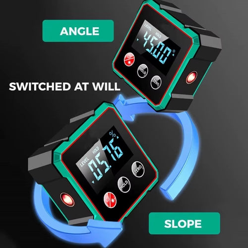 Load image into Gallery viewer, AngleMaster 360° Digital Protractor – Magnetic Laser Angle Finder with LCD Display &amp; Inclinometer
