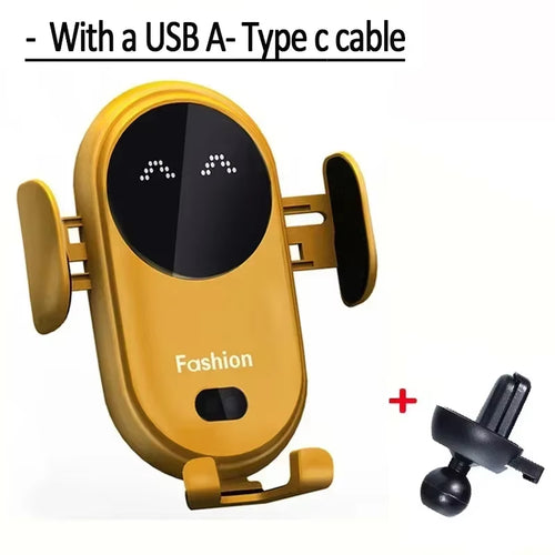 Load image into Gallery viewer, AutoGrip Wireless Car Charger – Infrared Sensor Mount &amp; Fast Charging Stand for iPhone &amp; Samsung
