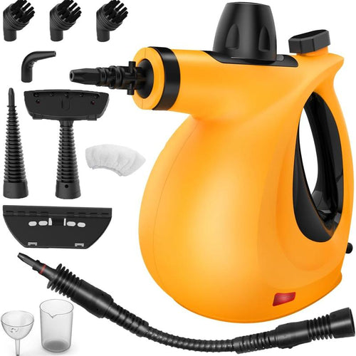 Load image into Gallery viewer, Pressurized Handheld Steam Cleaner &amp; Rechargeable Spin Scrubber
