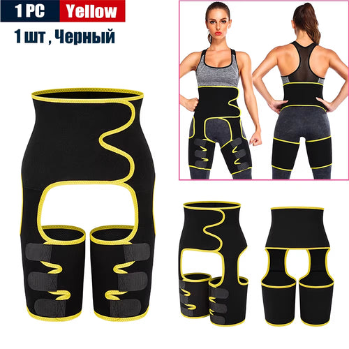 Load image into Gallery viewer, Body 3-In-1 Waist and Thigh Trimmer for Women Weight Loss Butt Lifter Waist Trainer Slimming Support Belt Hip Raise Shapewear
