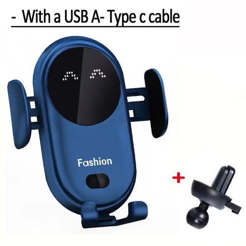 Load image into Gallery viewer, AutoGrip Wireless Car Charger – Infrared Sensor Mount &amp; Fast Charging Stand for iPhone &amp; Samsung
