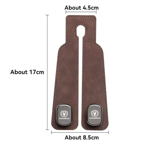 Load image into Gallery viewer, Luxury Suede Double Hook Organizer – Premium Rear Seat Backrest Hook for Changan CS Series &amp; Eado

