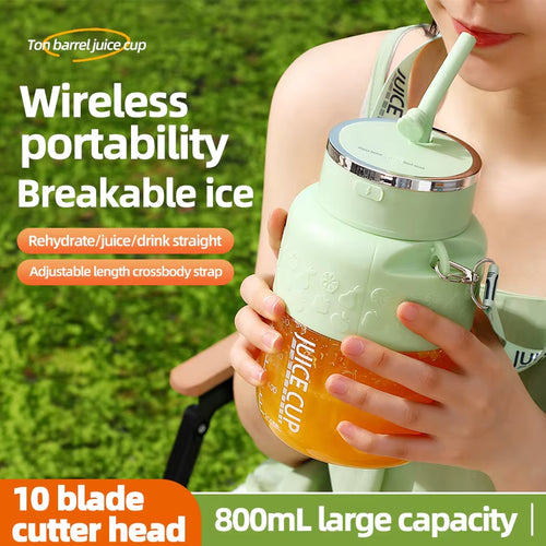 Load image into Gallery viewer, PowerJuice 800ml Electric Sports Cup – USB Rechargeable Juicer for Smoothies, Shakes, &amp; More
