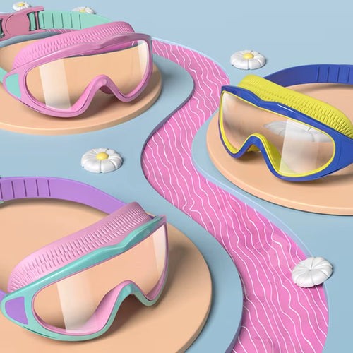 Load image into Gallery viewer, AquaChamp Kids Swim Set – Waterproof Anti-Fog Swimming Goggles &amp; Cap with Protective Case
